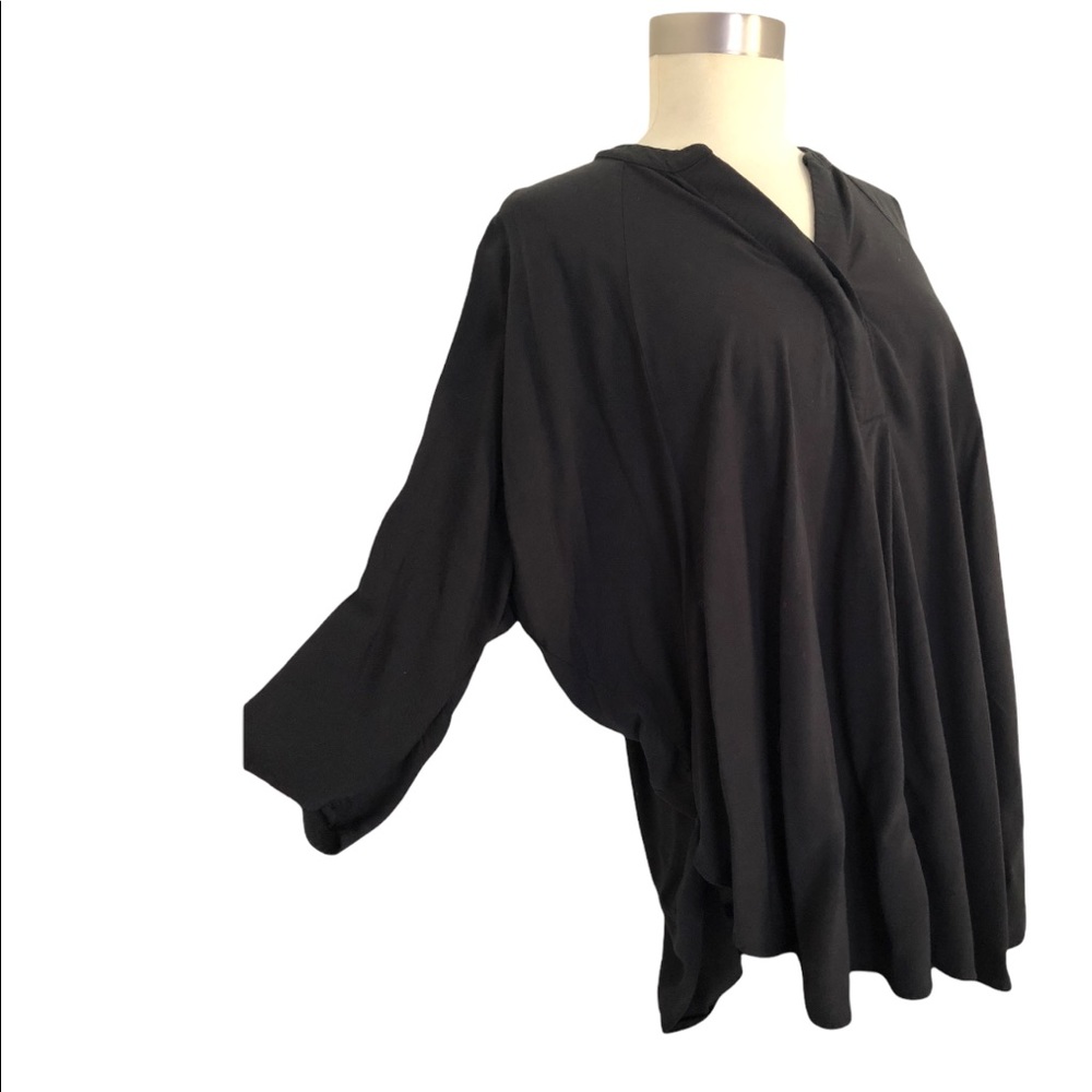 COS loose fit v neck blouse 3/4 sleeve Small
